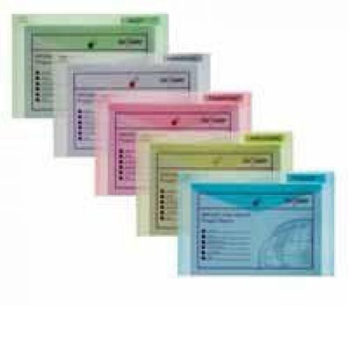 Snopake+Polyfile+Classic+Wallet+File+Polypropylene+Foolscap+Assorted+Pack+of+5