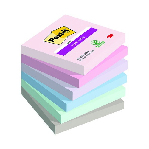 Postit+Super+Sticky+Notes+Soulful+76mm+x+76mm+Pk6
