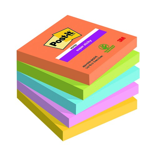 Postit+Super+Sticky+Notes+Boost+76mm+x+76mm+Pk5