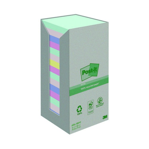Postit+Notes+Recycled+Pastel+Rainbow+Tower+Pk16