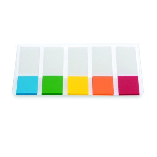 Initiative+Film+Index+Tabs+45x12mm+20+Sheets+of+5+Assorted+Colours+Pack+100