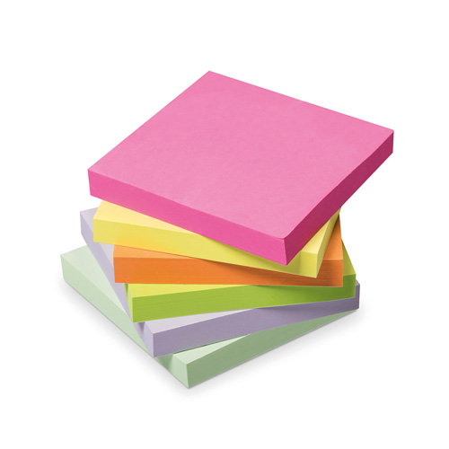 Initiative+Sticky+Notes+Assorted+Neon+%26+Pastel+76x76mm+100+Sheets
