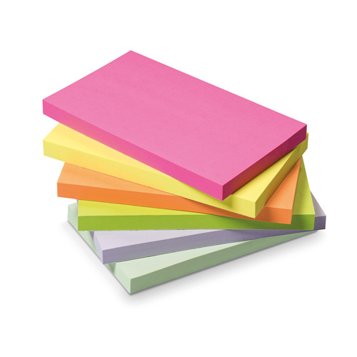 Initiative+Sticky+Notes+Assorted+Neon+%26+Pastel+76x127mm+100+Sheets