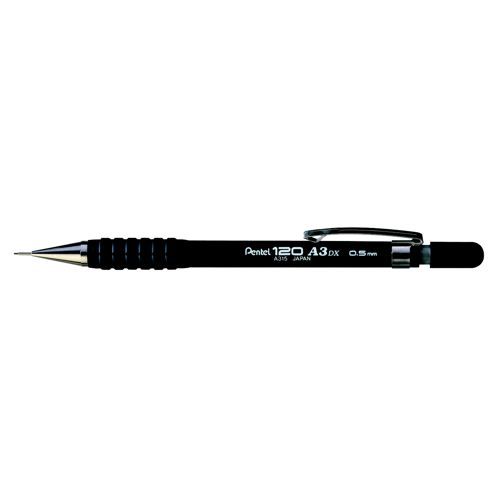 Pentel+A120+Automatic+Pencil+Black+0.5mm