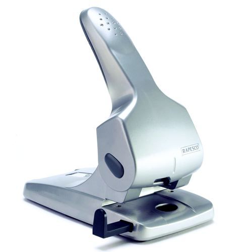 Rapesco+Zero65+Heavy+Duty+2Hole+Punch+Silver