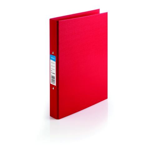 Initiative+Polypropylene+Coated+Board+2+Ring+Binder+25mm+Capacity+A4+Red