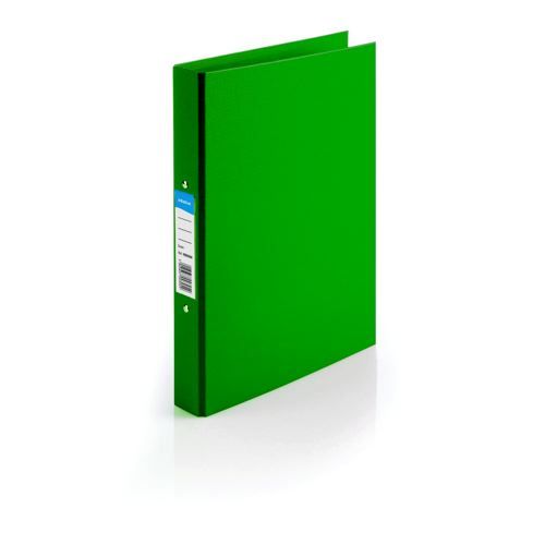 Initiative+Polypropylene+Coated+Board+2+Ring+Binder+25mm+Capacity+A4+Green
