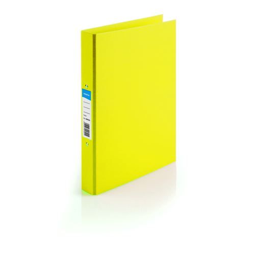 Initiative+Polypropylene+Coated+Board+2+Ring+Binder+25mm+Capacity+A4+Yellow
