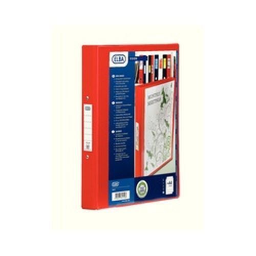 Elba+Vision+Ring+Binder+A4+25mm+Capacity+30mm+Spine+2+ORing+Red