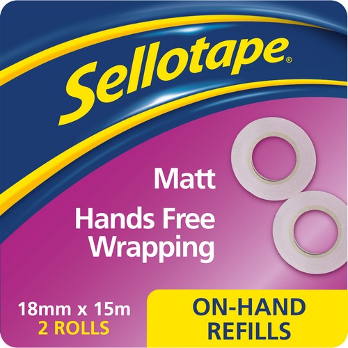 On+Hand+Refill+Invisible+Matt+18mm+x+15m+Pack+2