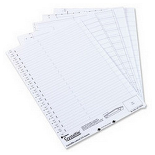 Crystalfile+275+Lateral+File+Insert+White+Pack+50