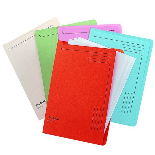 Guildhall+Slipfile+Open+2+Side+Manilla+A4+File+Blue