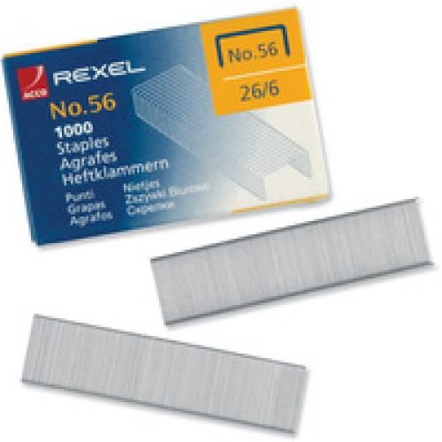 Rexel+No.56+Staples+6mm+26%2F6+Pack+1000