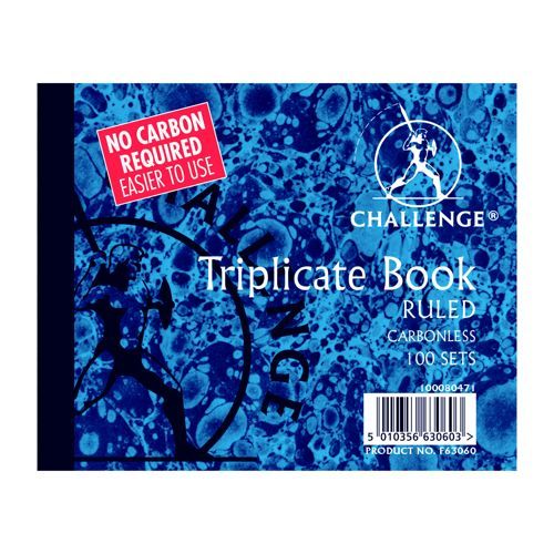 Challenge+Ruled+Triplicate+Book+105x130mm
