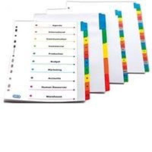 Elba+A4+Coloured+Mylar+Indixes+A-Z+Assorted