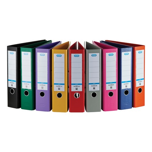 Elba+Lever+Arch+File+with+Clear+PVC+Cover+70mm+Spine+A4+White
