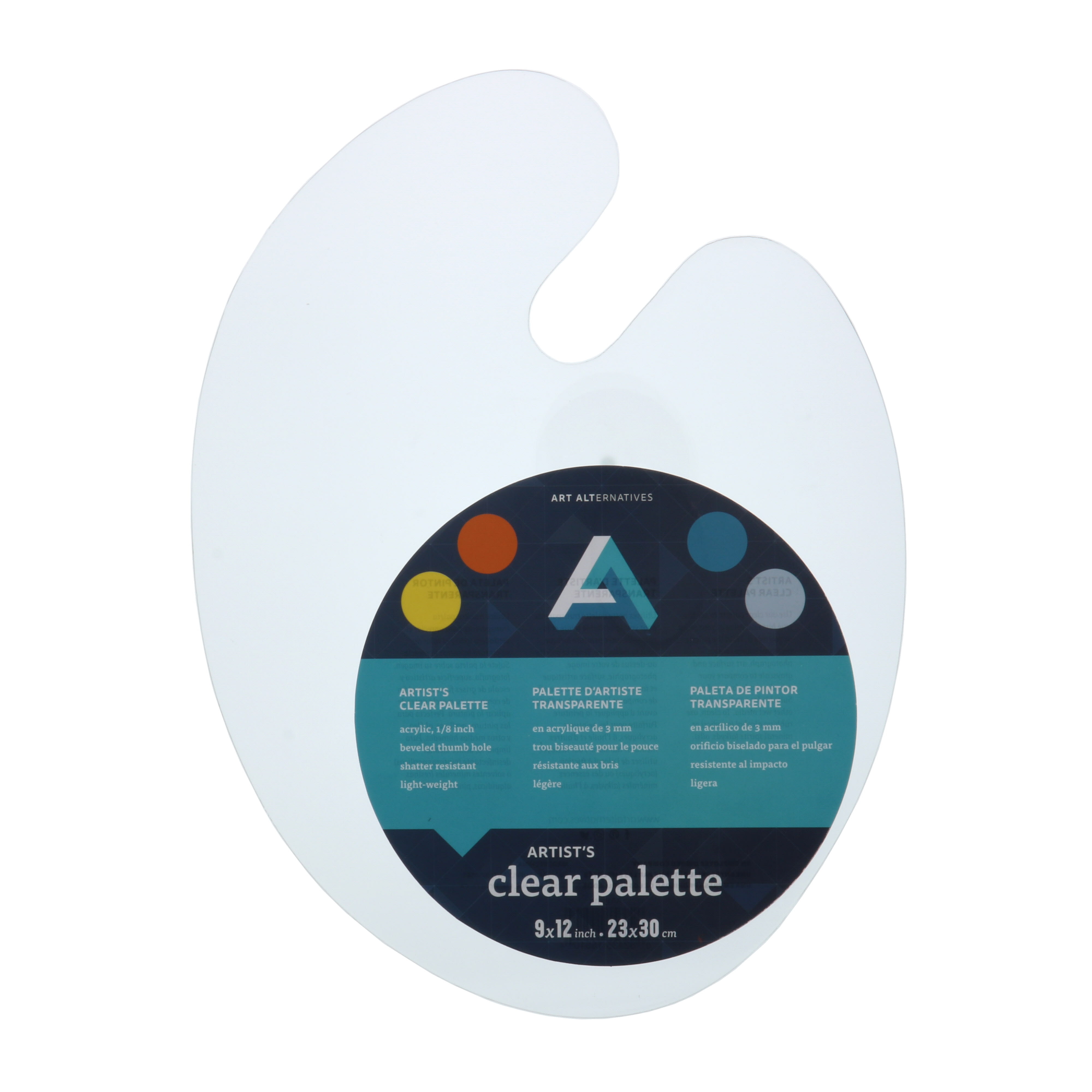 PALETTE+CLEAR+OVAL+9X12