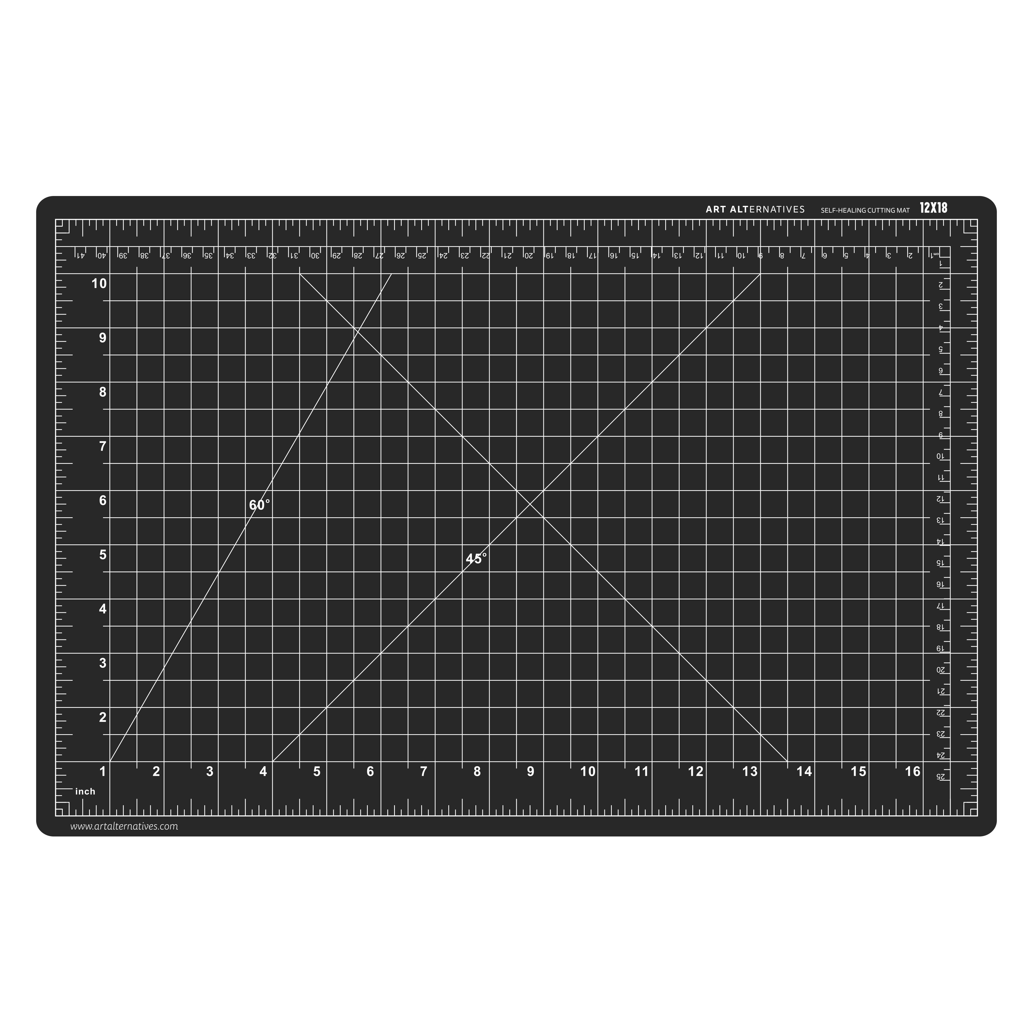 CUTTING+MAT+12X18+GREEN%2FBLACK