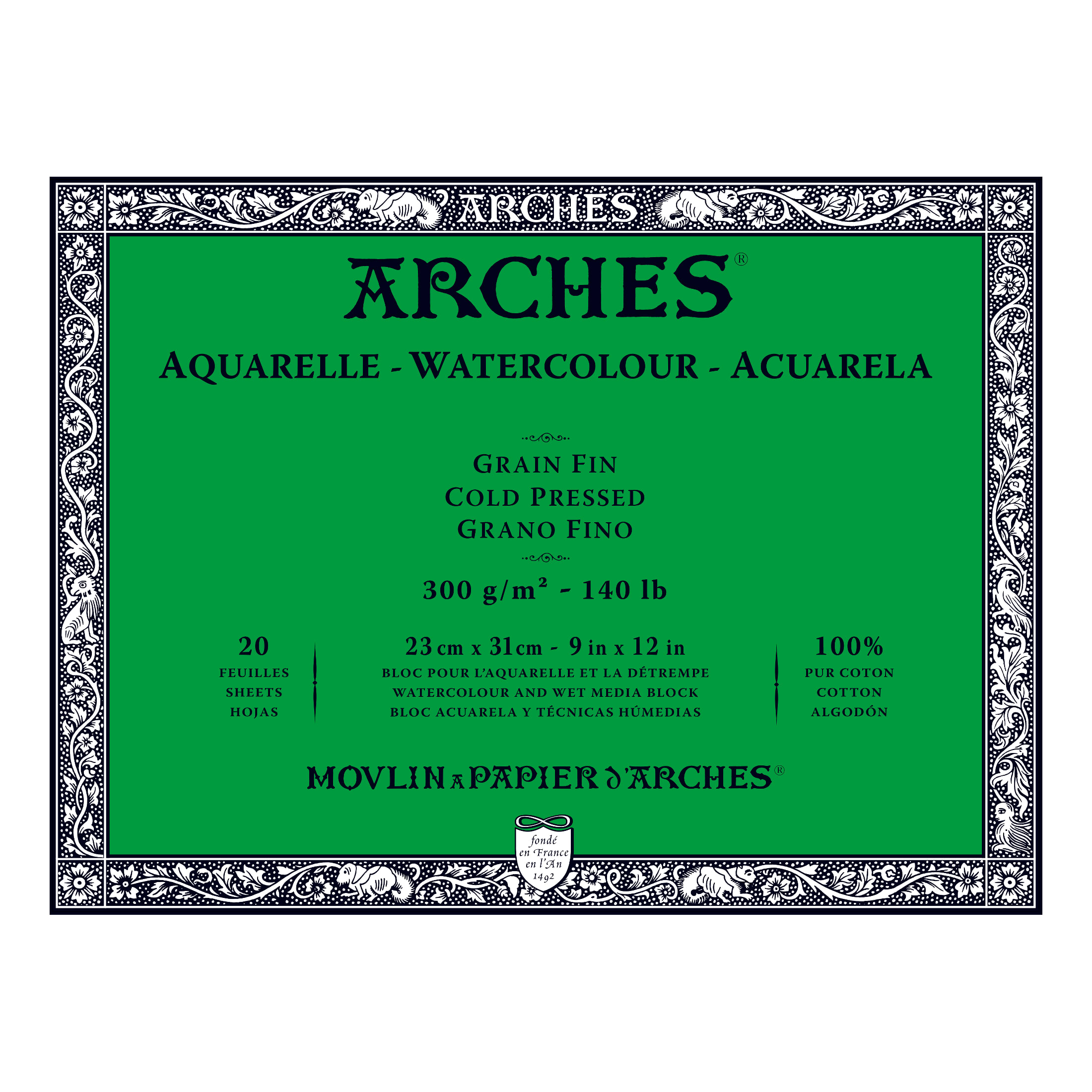 ARCHES+WC+BL+140CP+9X12+20SH