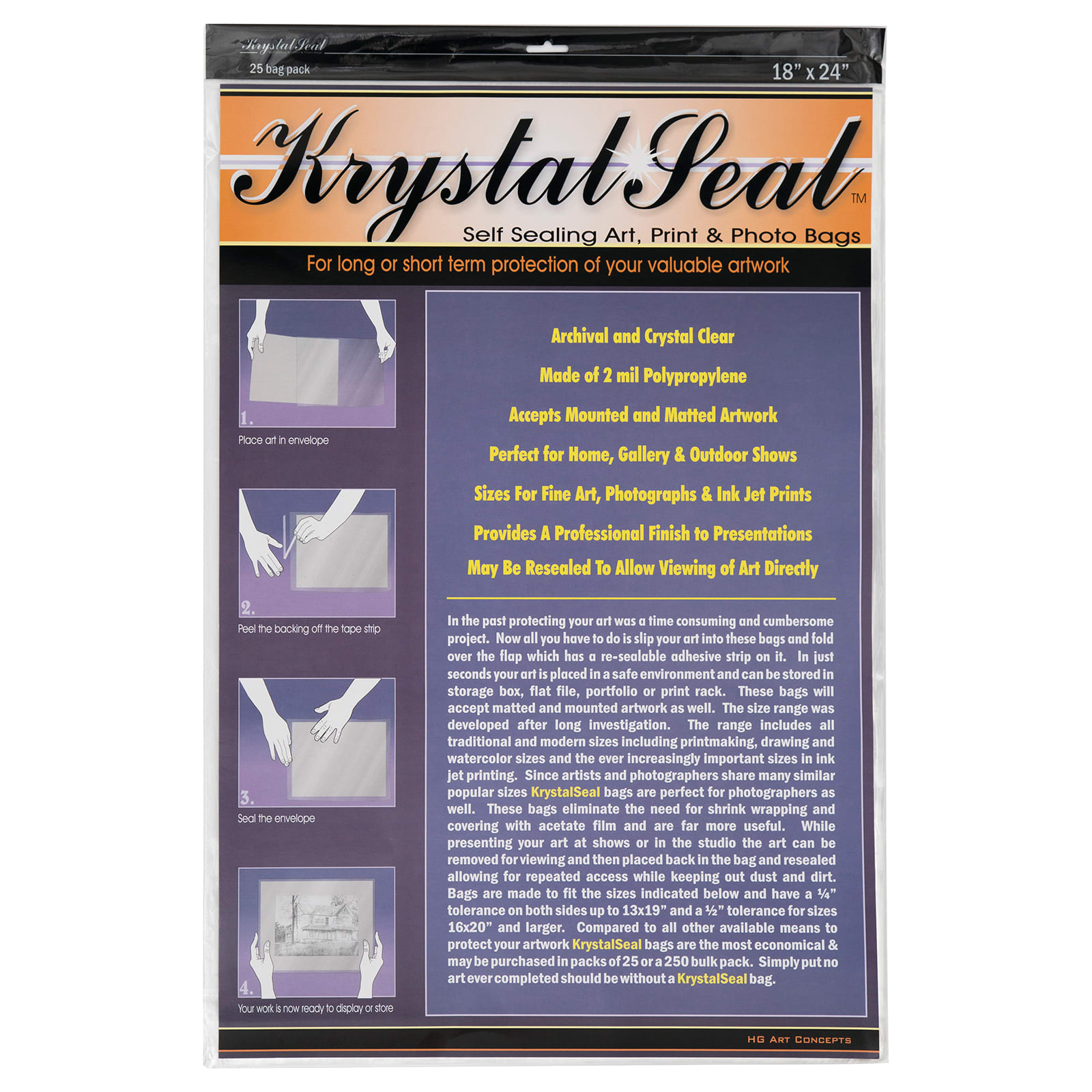 KRYSTAL+SEAL+BAGS+18INX24IN
