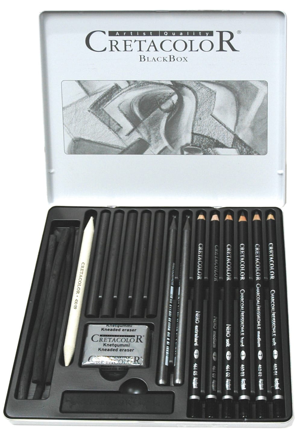 CHARCOAL+DRW+BLACK+TIN+BOX%2F20