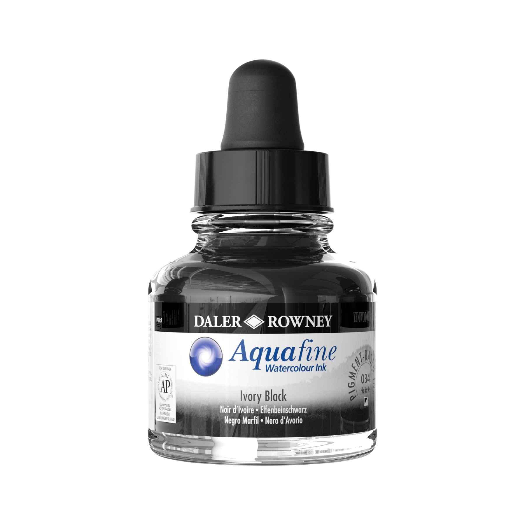 AQUAFN+INK+29.5ML+IVORY+BLACK