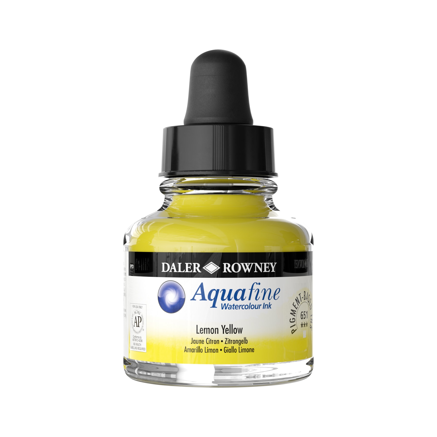 AQUAFN+INK+29.5ML+LEMON+YELLOW