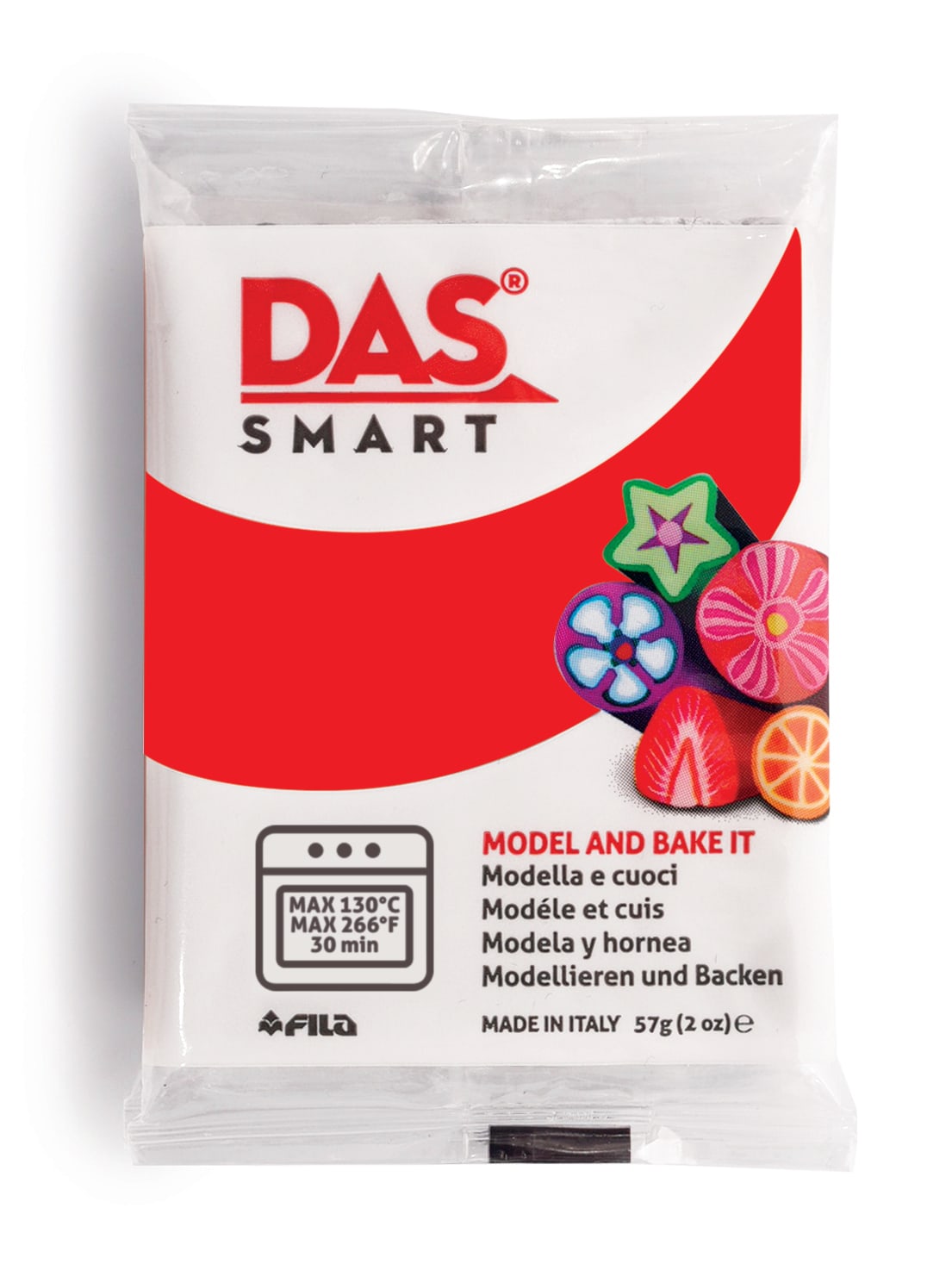 CLAY+DAS+SMART+SCARLET+RED+57G