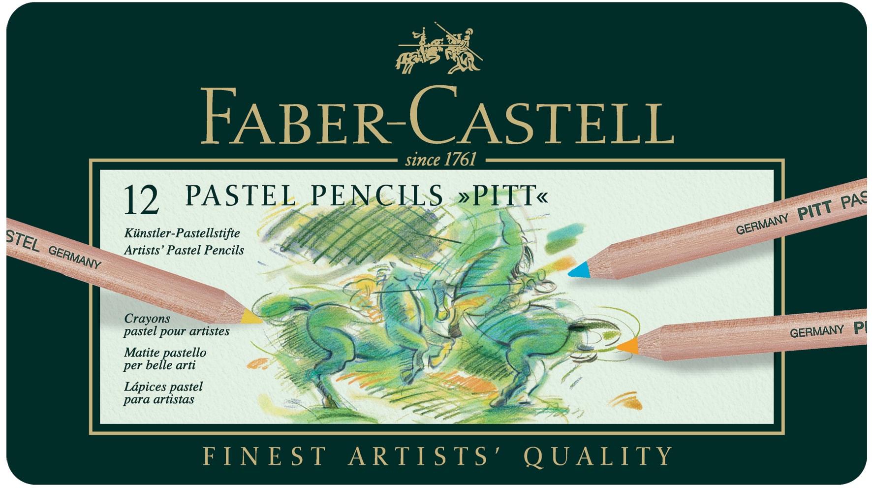 PITT+PASTEL+PENCIL+TIN+12%2FSET