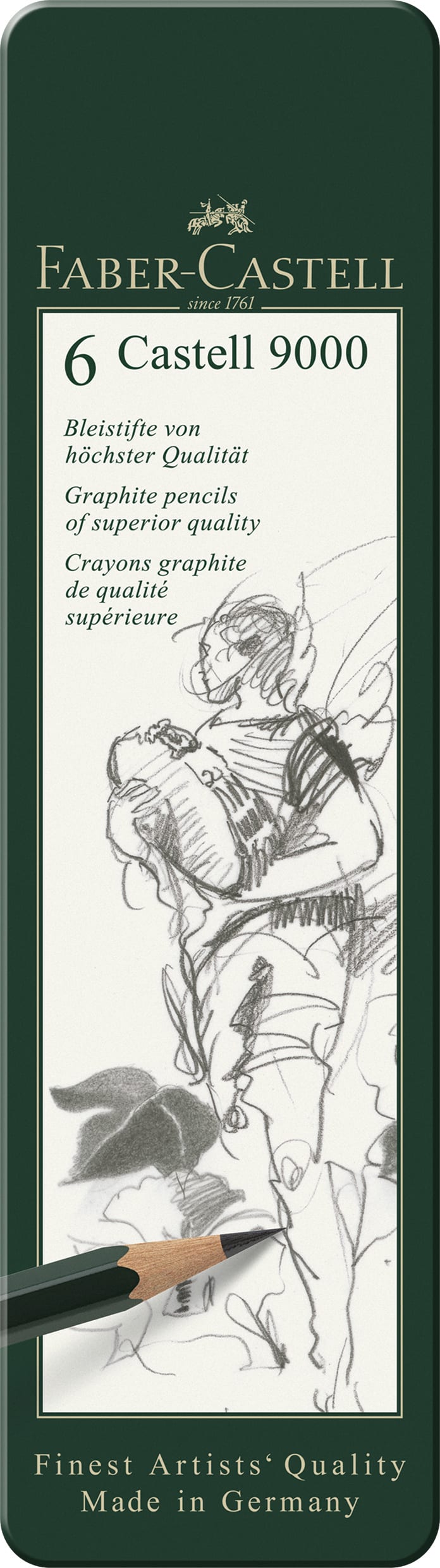 GRAPHITE+CASTELL9000+6CT+TIN