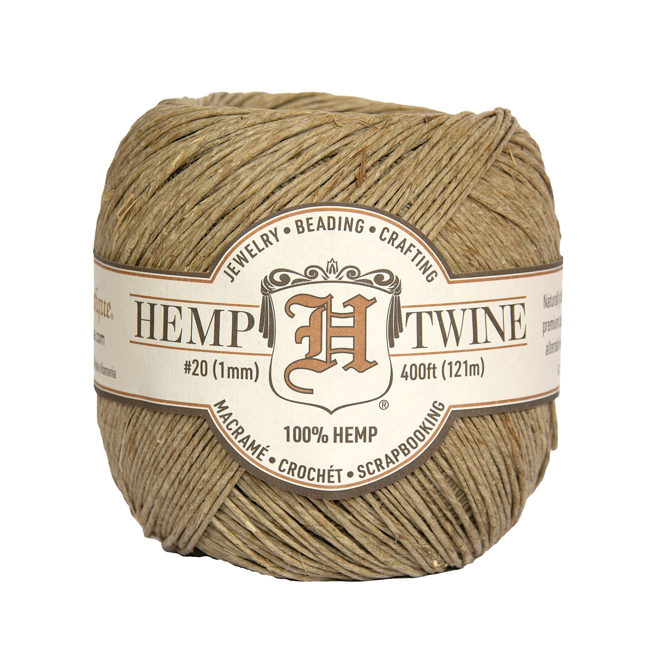 HEMP+TWINE+BALL+20LB+400FT+NAT