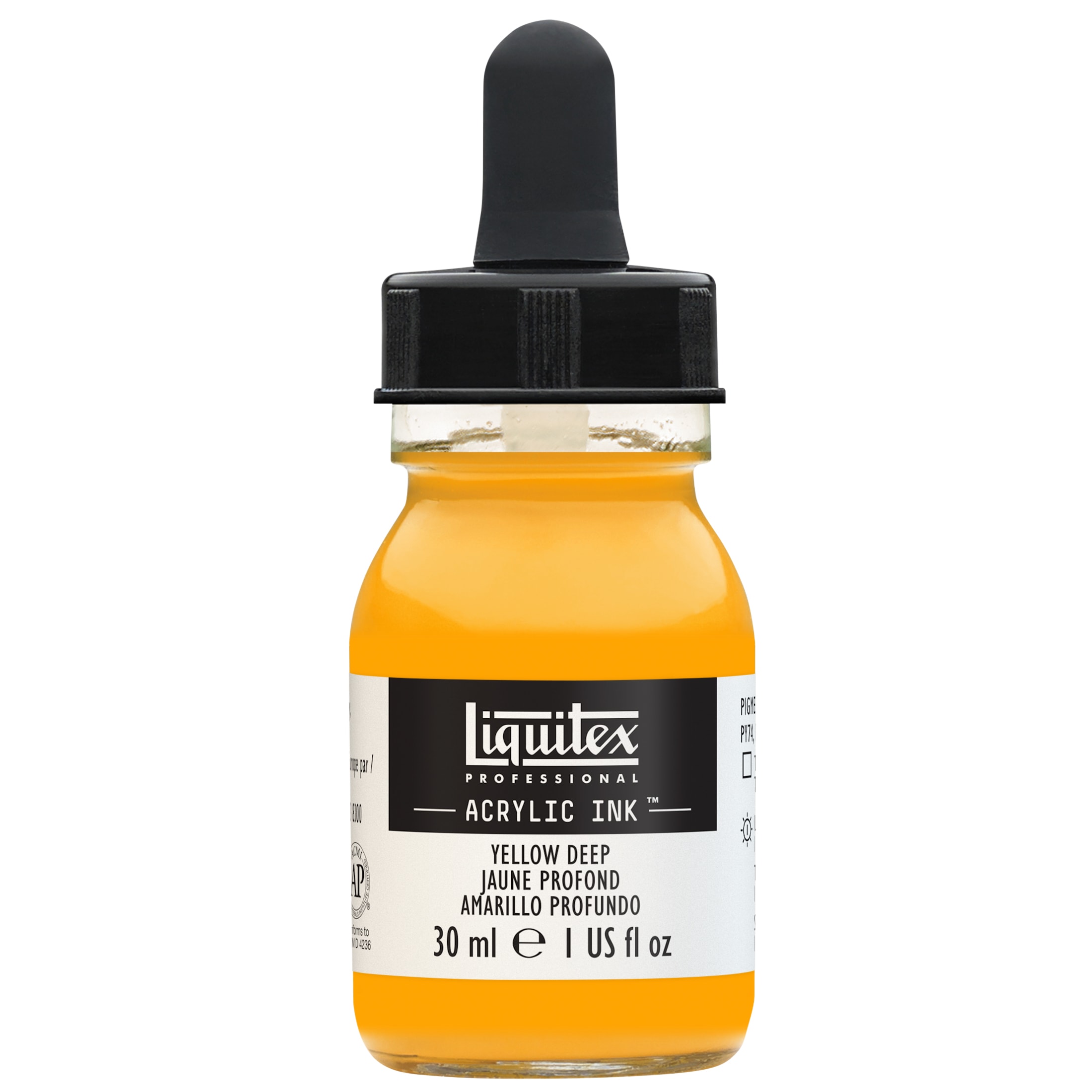 LIQ+INK+30ML+JAR+YELLOW+DEEP