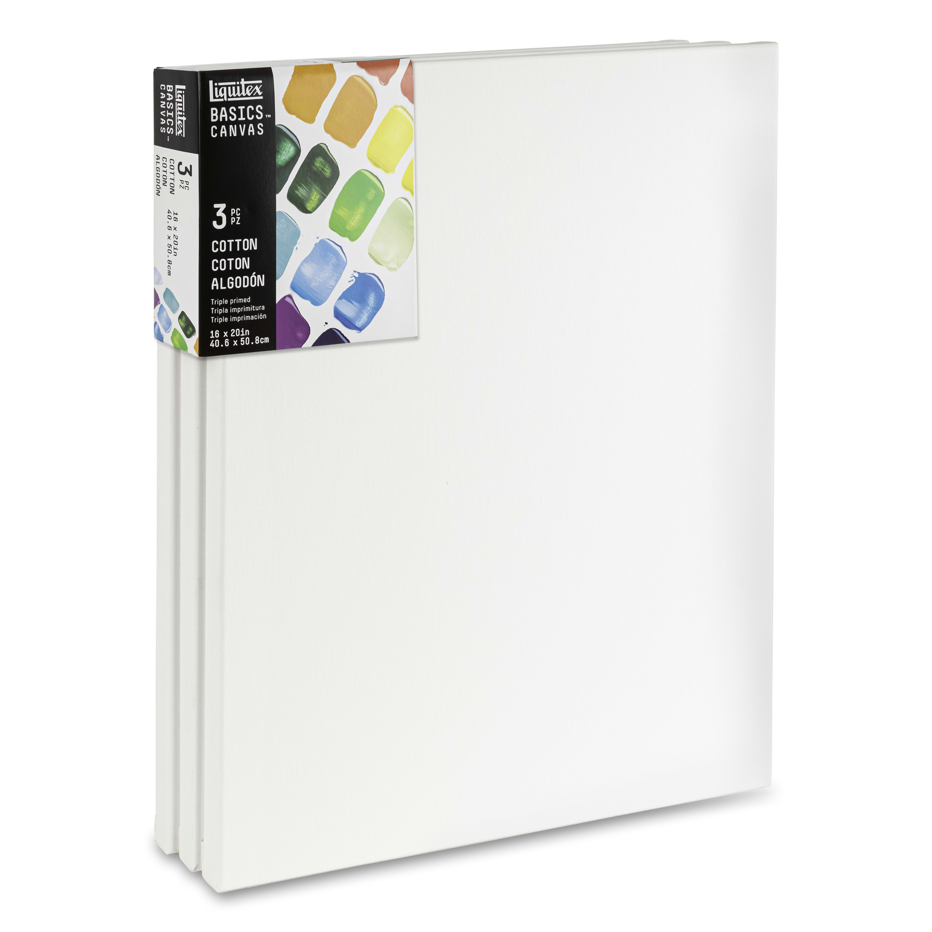 BASICS+COTTON+CANVAS+16X20+3PK
