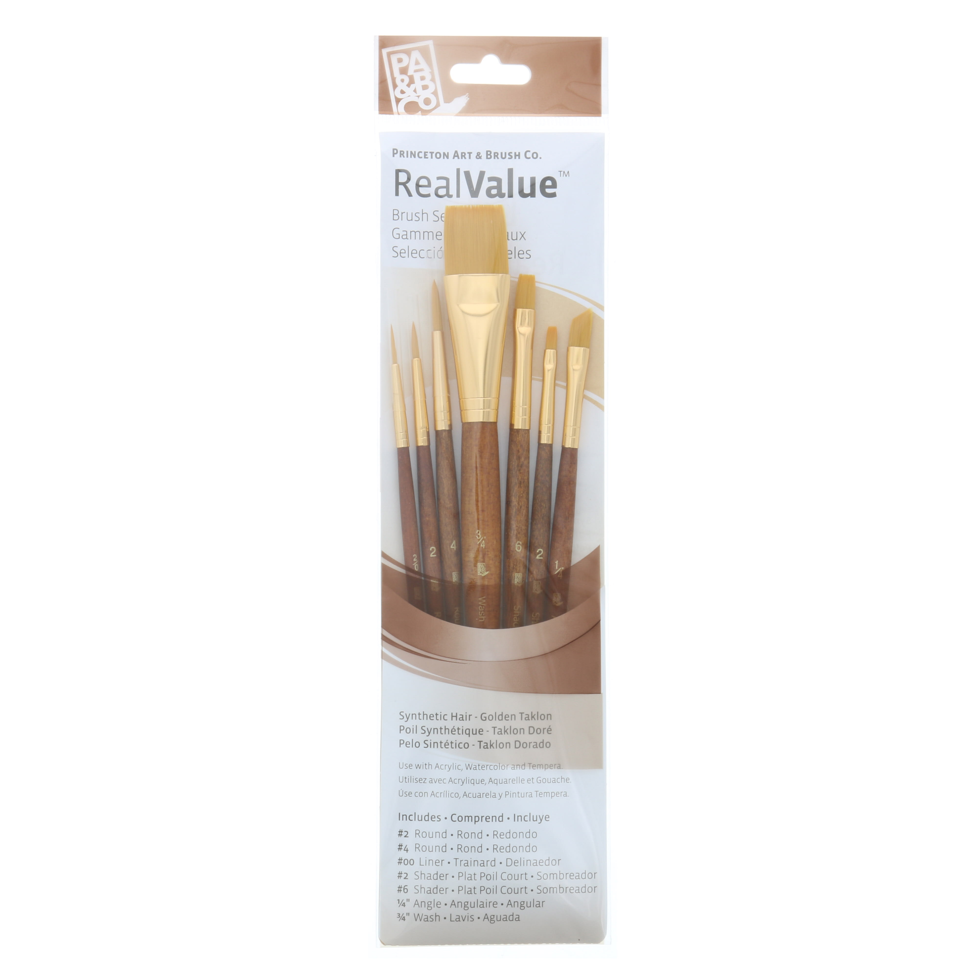 BRUSH+GOLD+TAKLON+VALUE+7PK