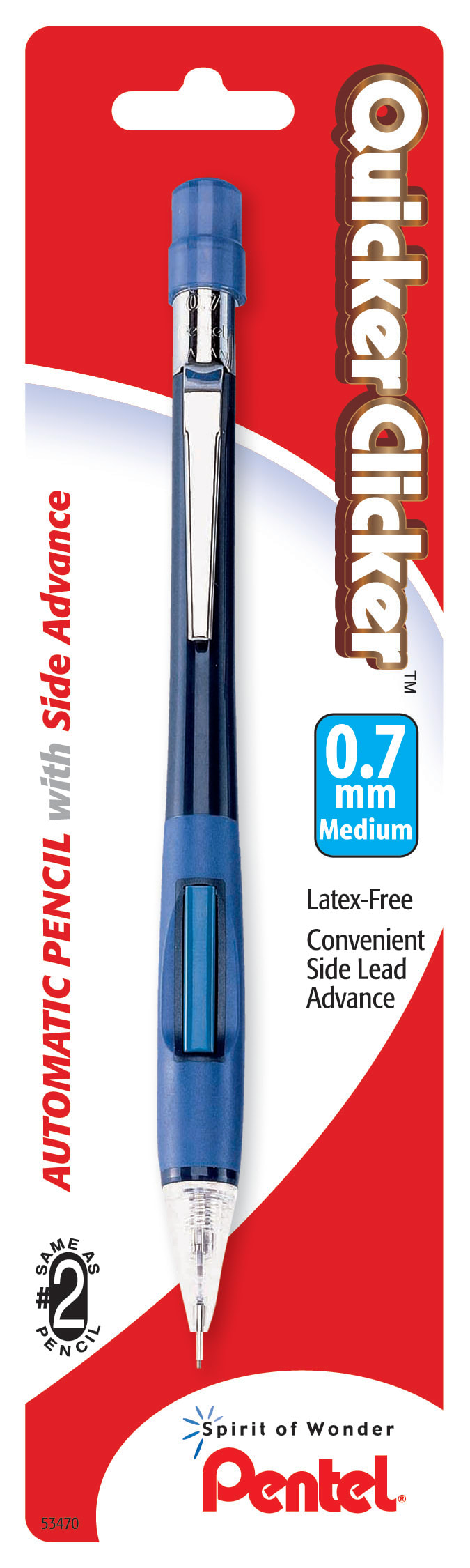 QUIK-CLIK+PCL+.7MM+BLK+CARDED