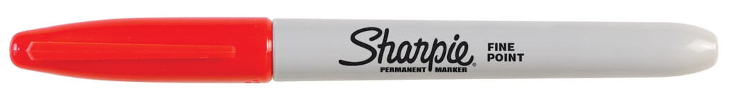 SHARPIE+FINE+RED+U