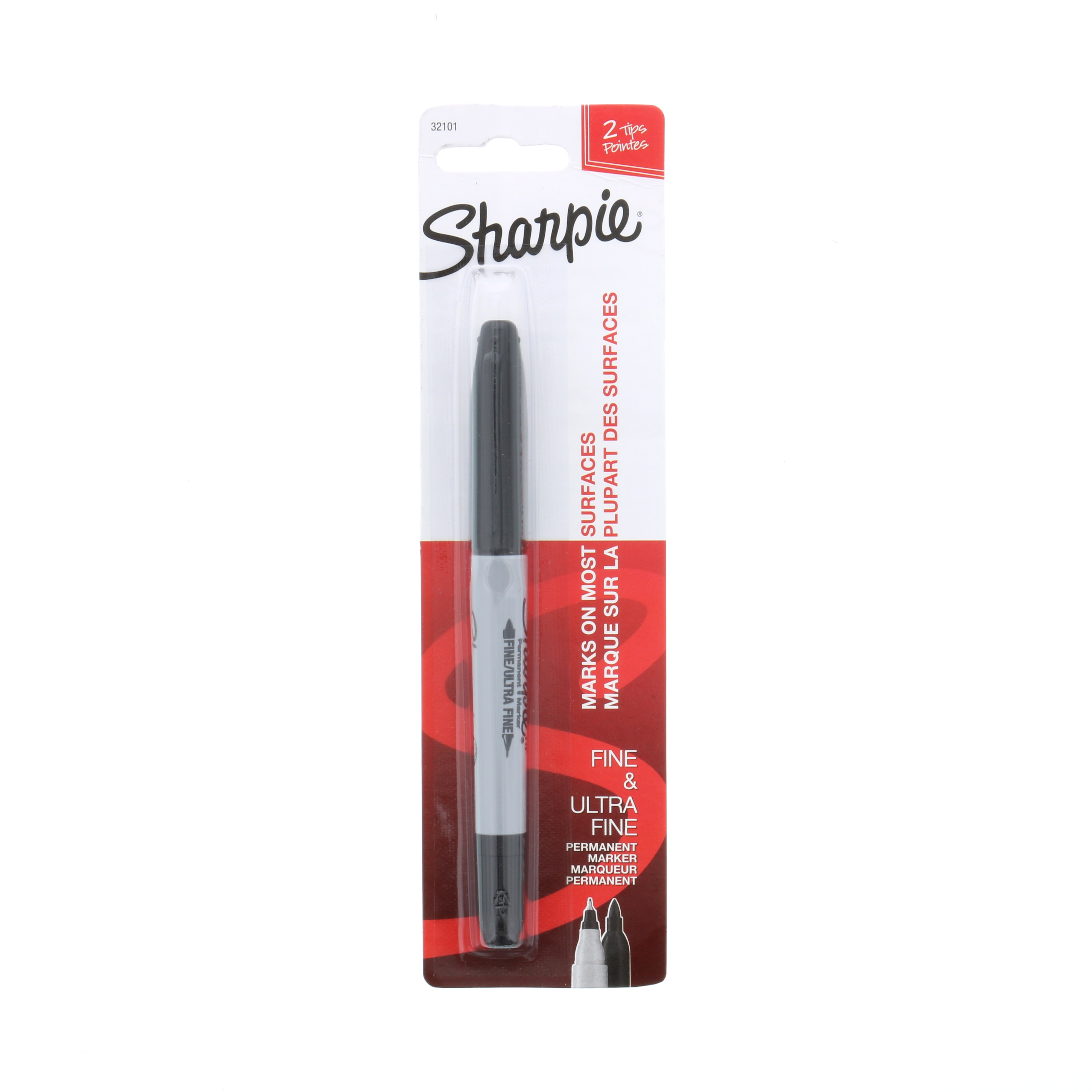 SHARPIE+TWIN+TIP+BLACK+1%2FCD