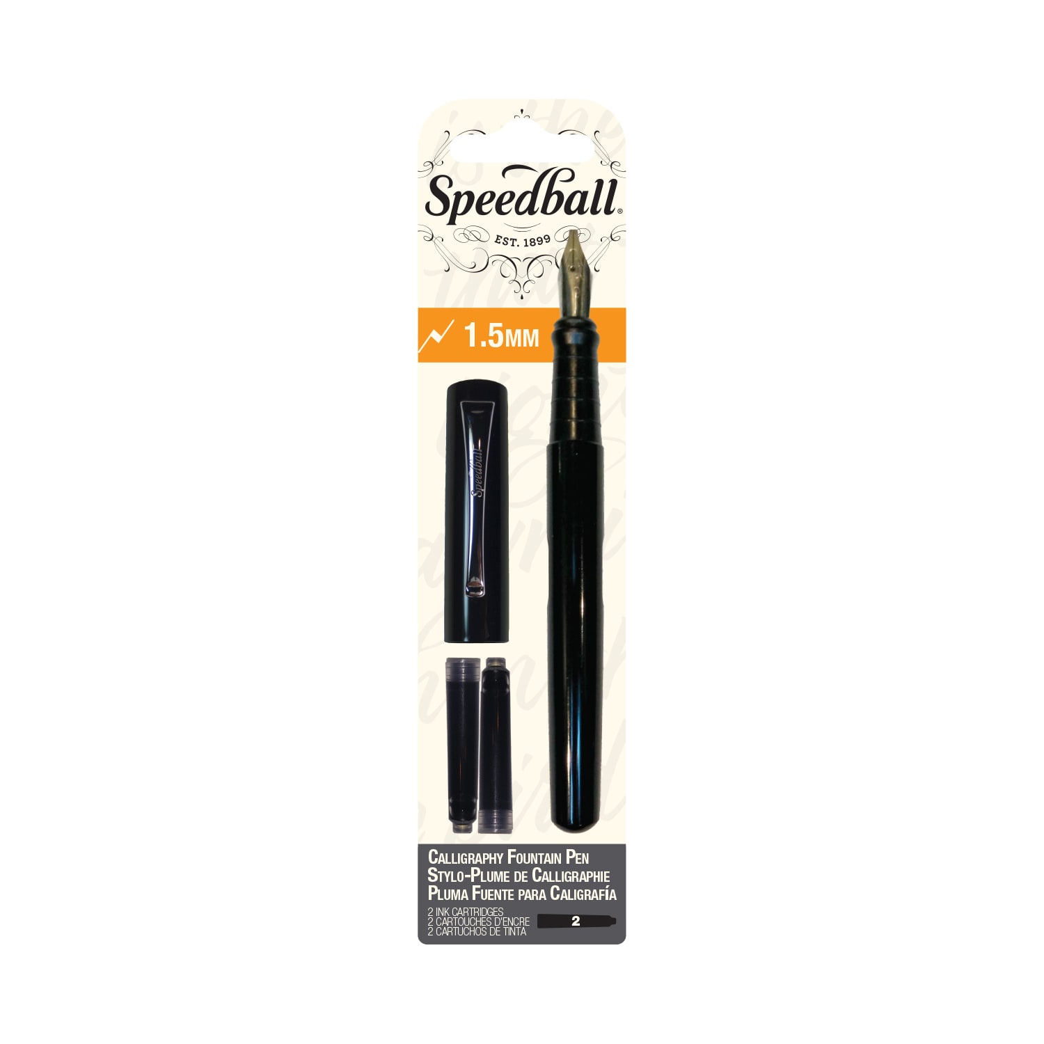 FOUNTAIN+CALLIG+PEN+1.5MM+BLK