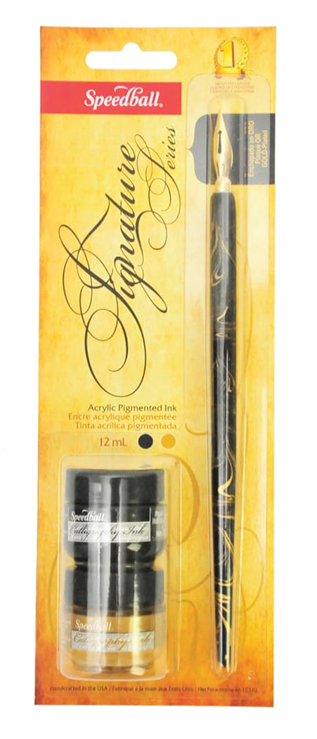 SIG+HOLDER%2FGLD%26BLK+INK+SET