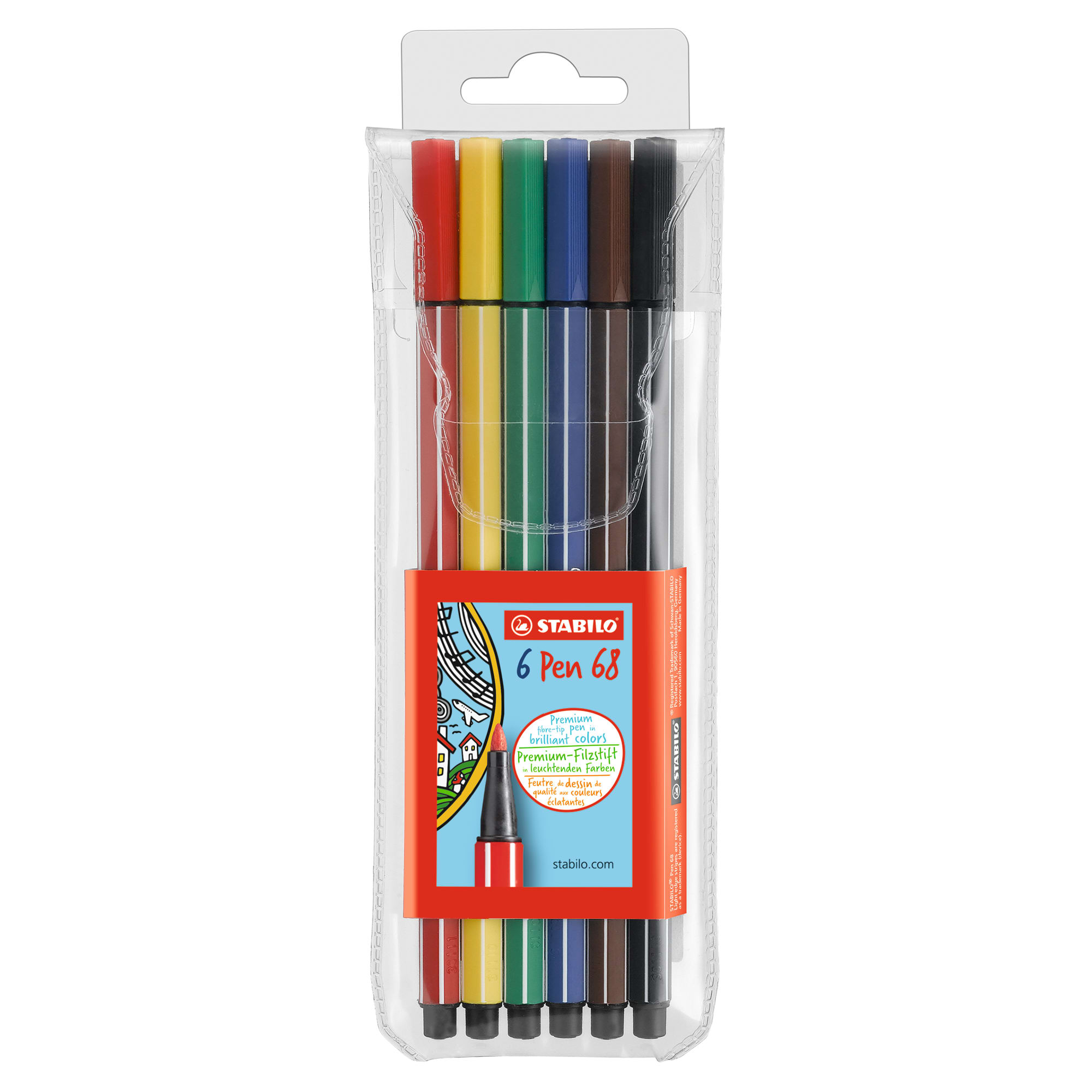 STABILO+PEN+68+WALLET+OF+6