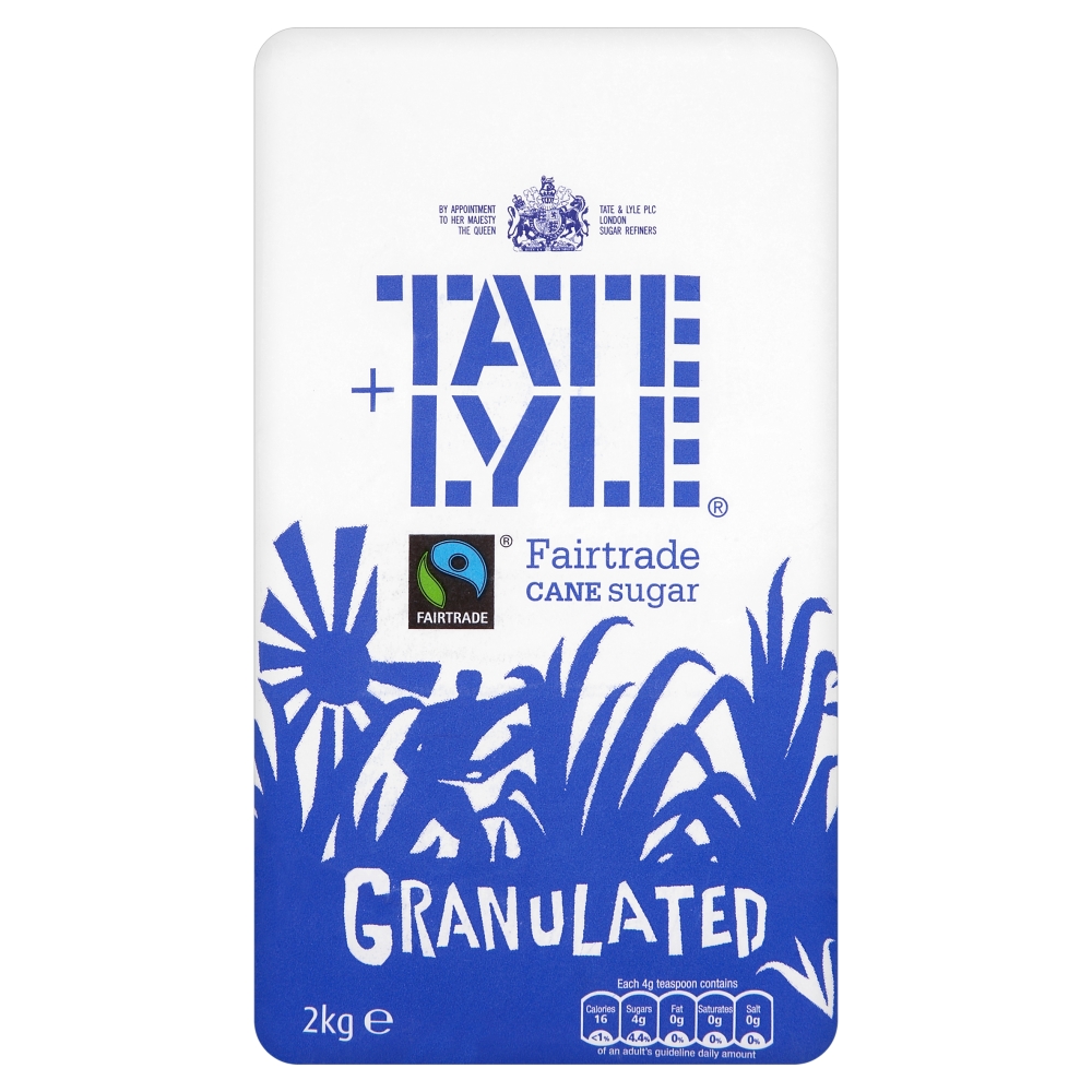 Tate+%26+Lyle+Granulated+Pure+Cane+Sugar+Bag+2kg+Ref+412079