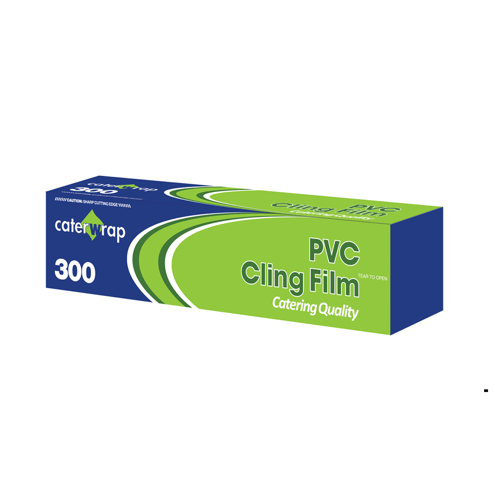 Cling+Film+Catering+Pack+Antibacterial+8.5+Microns+300mm+x+300+Metres+Blue+Tint