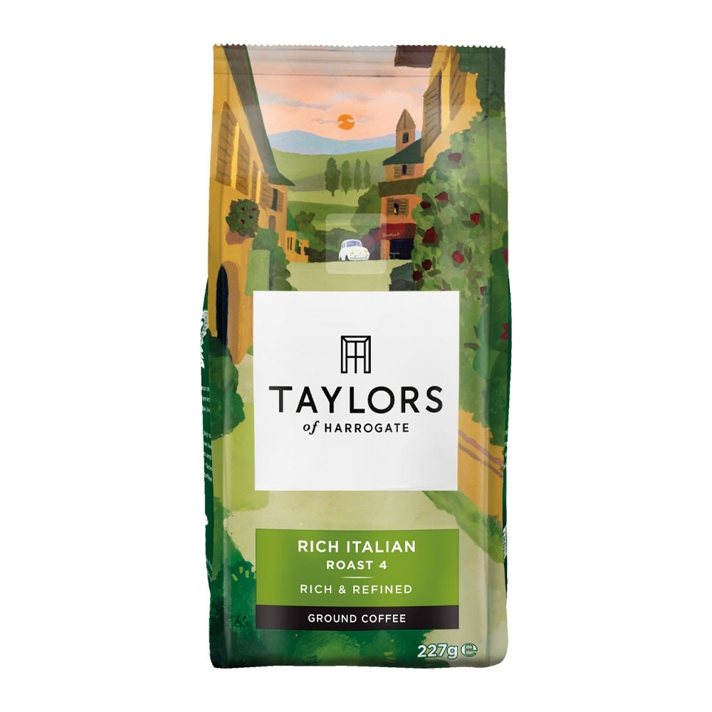 Taylors+of+Harrogate+Rich+Italian+Coffee+Roast+%26+Ground+Dark+Roast+227g+Ref+A07660