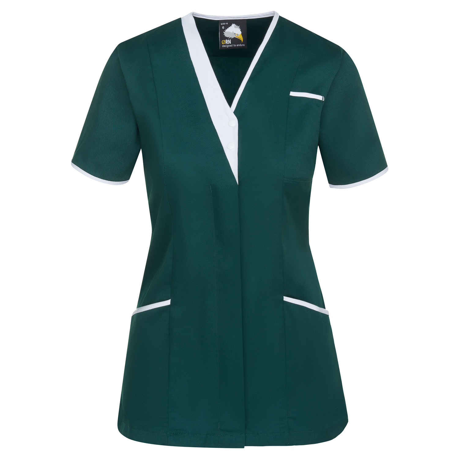 Tonia+V-Neck+Tunic+Bottle+With+White+Trim+10