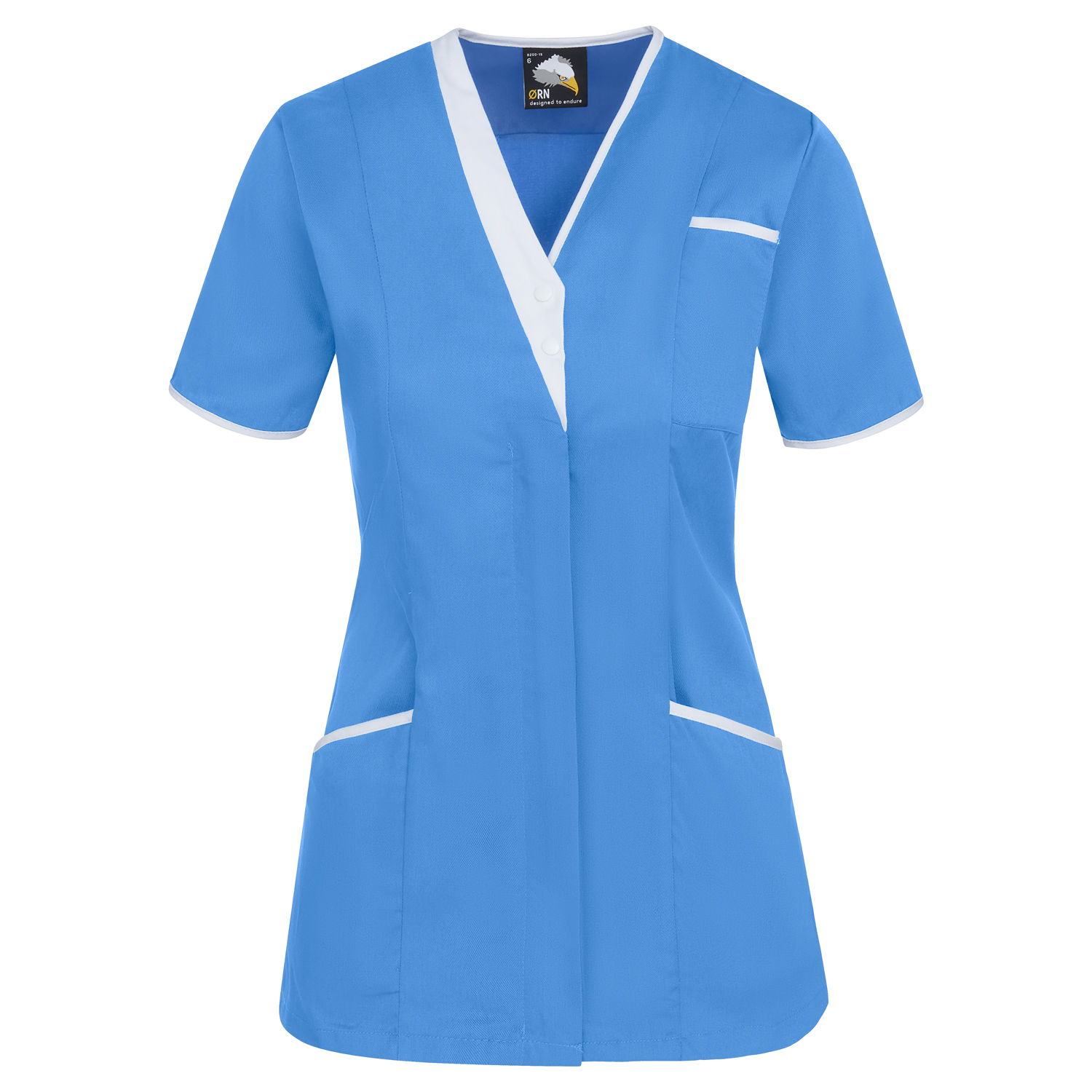 Tonia+V-Neck+Tunic+Hospital+Blue+With+White+Trim+20