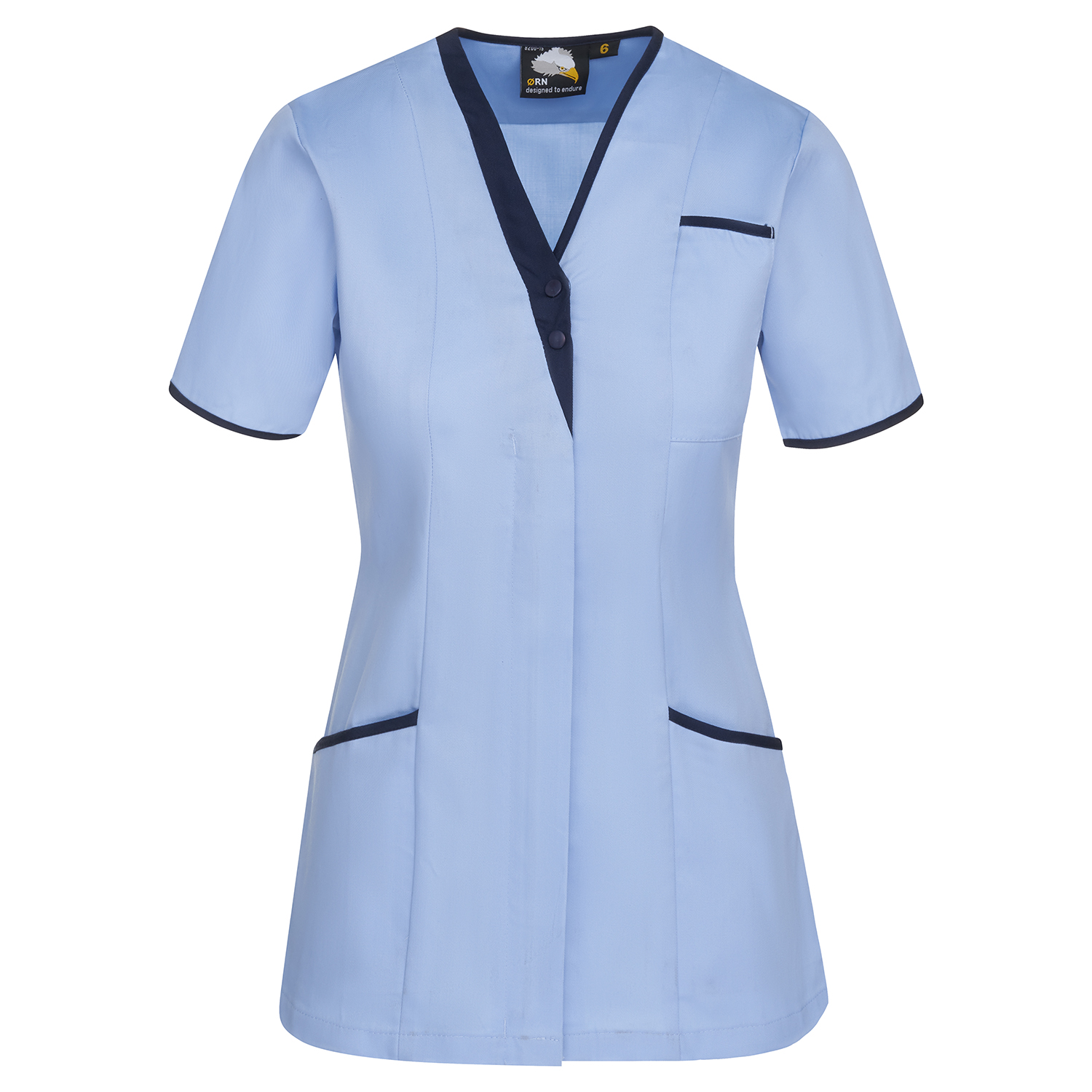 Tonia+V-Neck+Tunic+Sky+with+Navy+Trim+10