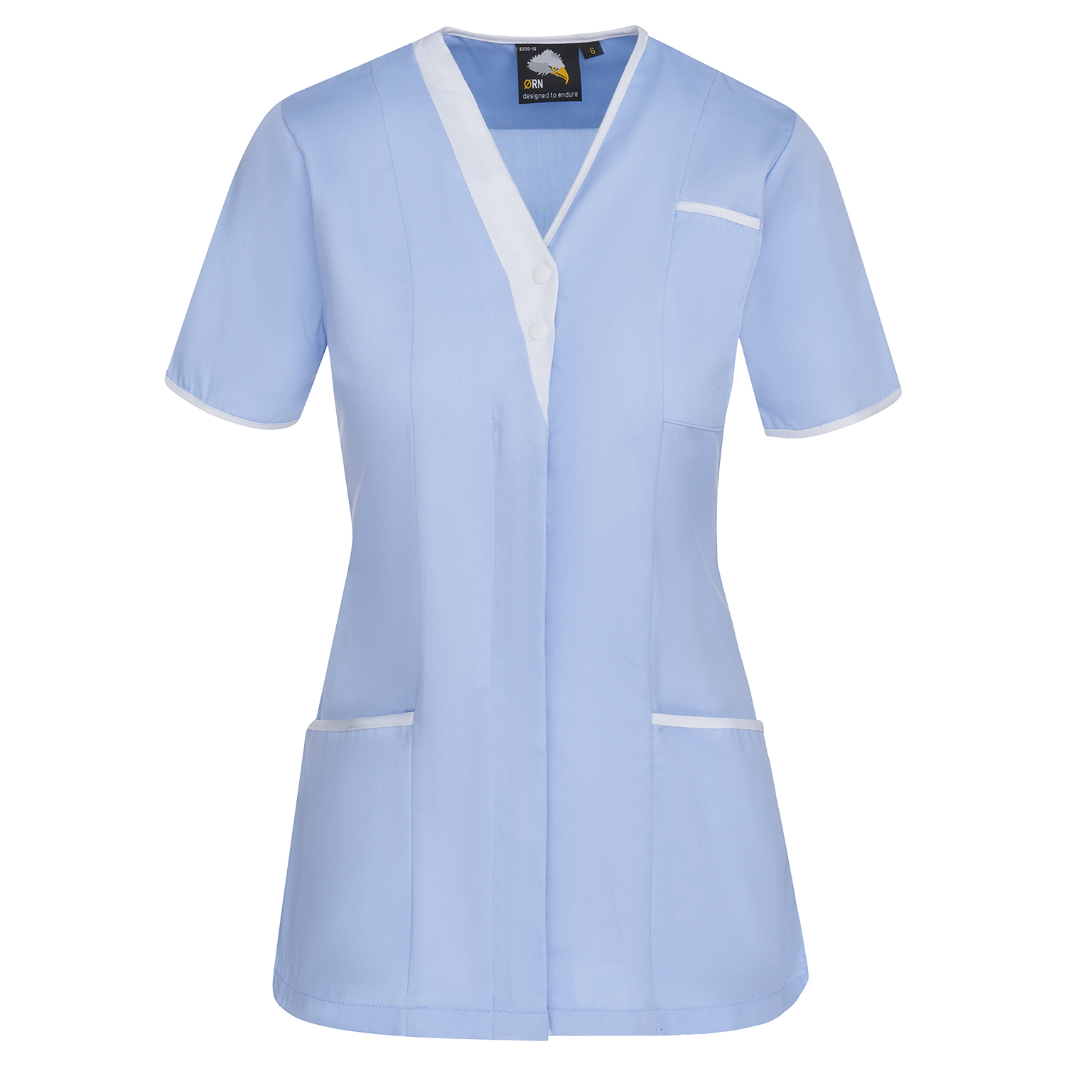 Tonia+V-Neck+Tunic+Sky+With+White+Trim+10