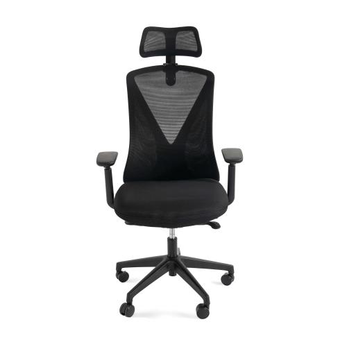 Butterfly%2B+Mesh+Chair+in+Black+with+Seat+Slide+%26+Headrest+in+Black