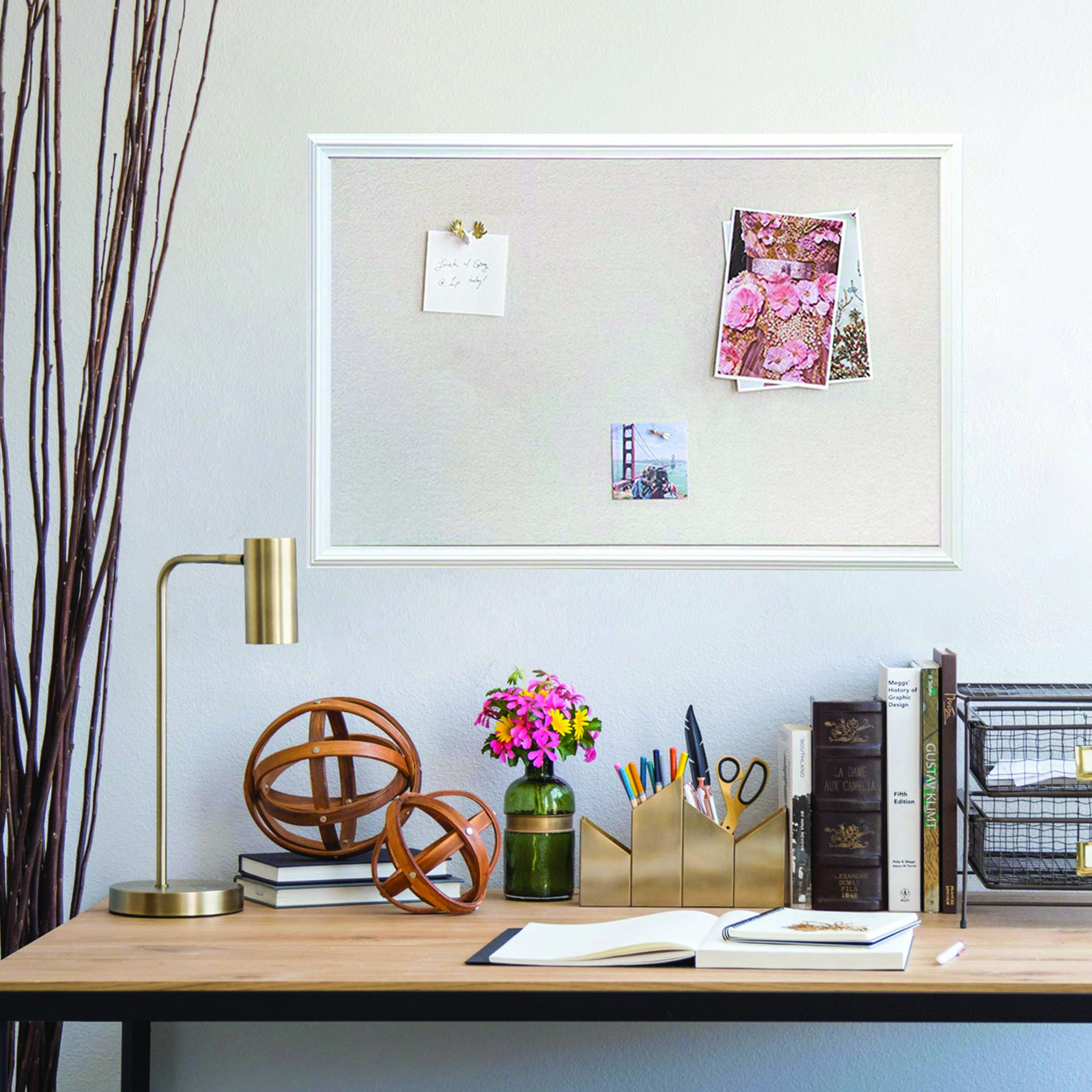 Linen+Bulletin+Board%2C+30+X+20+Inches%2C+White+D%26apos%3Bcor+Frame