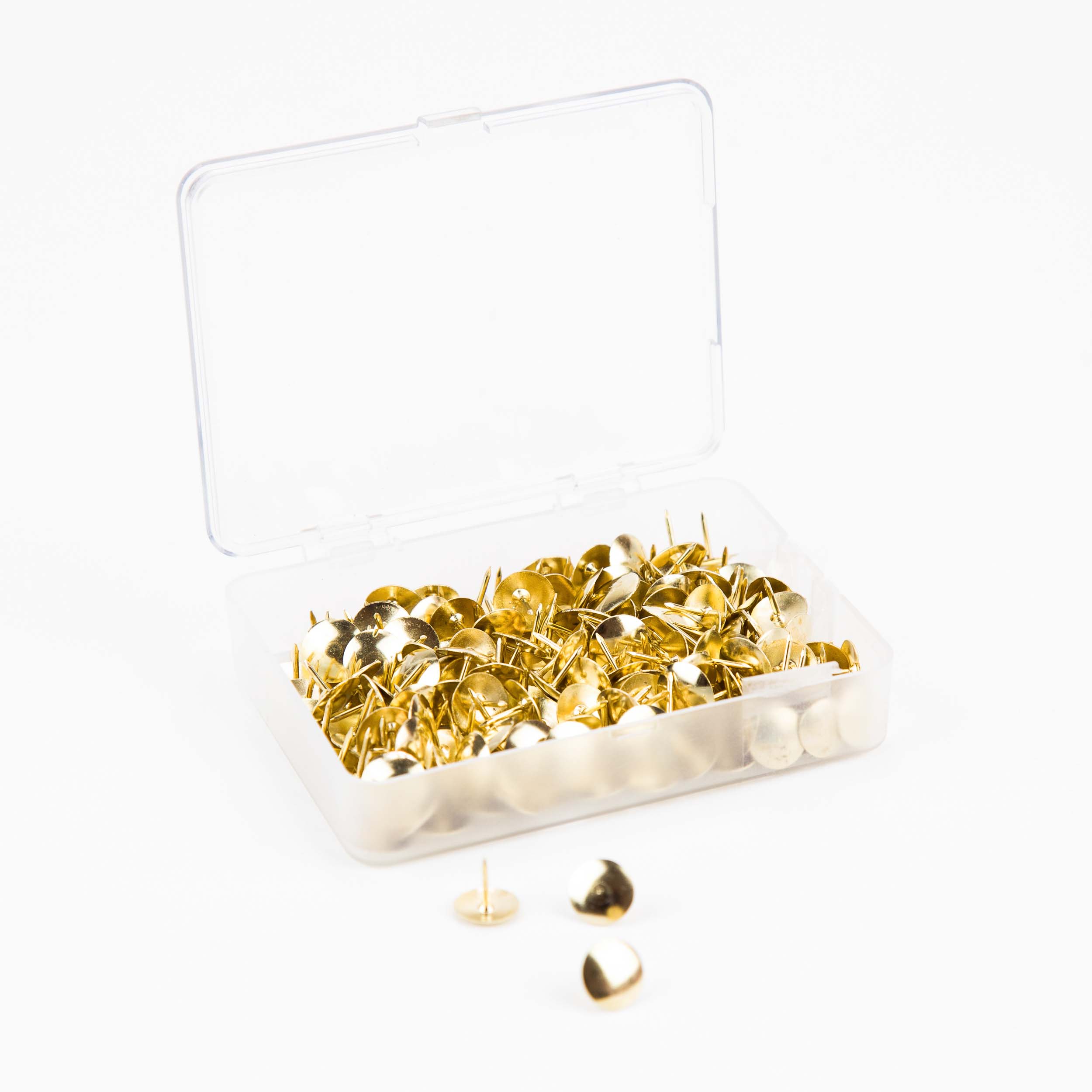 Metal+Thumbtacks%2C+Gold+Head+with+Gold+Prong%2C+200+Count